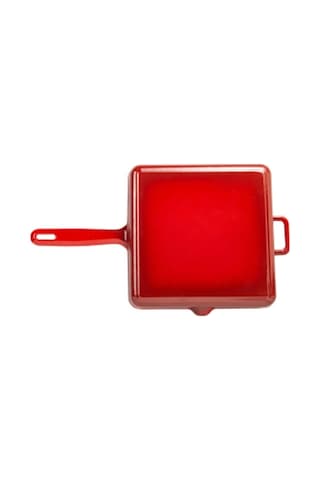 Sürel Kırmızı Kare Izgara Tava 30 Cm
