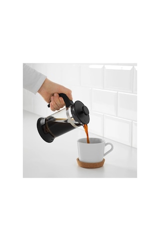Ikea Upphetta French Press 400 Ml 8 X 17 Cm Siyah 3 Kişilik