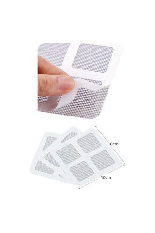 Büro Ev Ofis Yazlık İçin 10adet Yapışır Kapı Pencere Sineklik Ağı Yırtık Onarım Tamir Seti