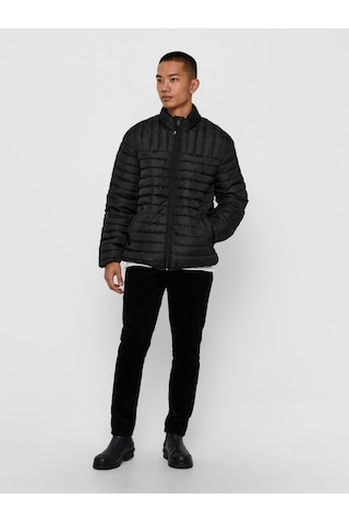 Only & Sons Paul Erkek Siyah Şişme Mont - 22015122 001