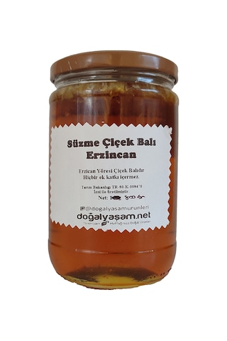 Erzincan Süzme Çiçek Balı Net: 850 G