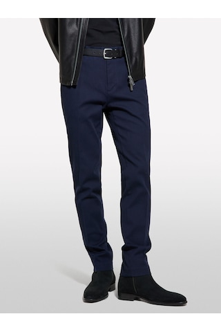 Sisley Streç Pamuklu Logolu Slim Fit Chino Pantolon Erkek Lacivert Pantolon - 325p41c4sf052