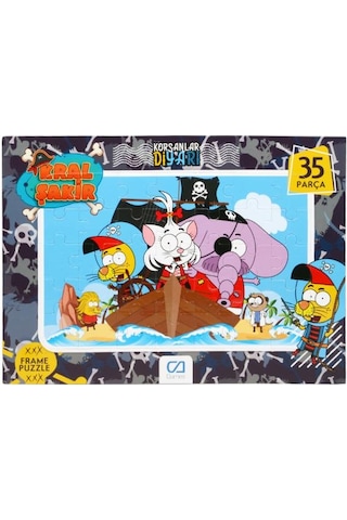 +3 Yaş Kral Şakir 35 Parça Frame Puzzle Ca-5049 (Ca Games)