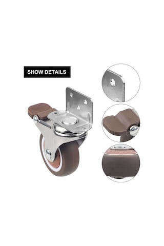 Mobilya İçin 4x Tekerlek - 25 Mm Frenli Küçük Döner Tekerlekler One-wellngs Diğer