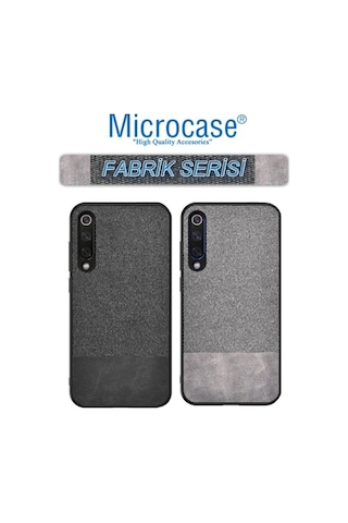 Microcase Meizu 16Xs Fabrik Serisi Kumas & Deri Desen Kilif 392397488