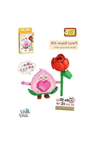 330 Parça Sevimli Çiçek Temalı Loz Micro Block Oyuncak Seti