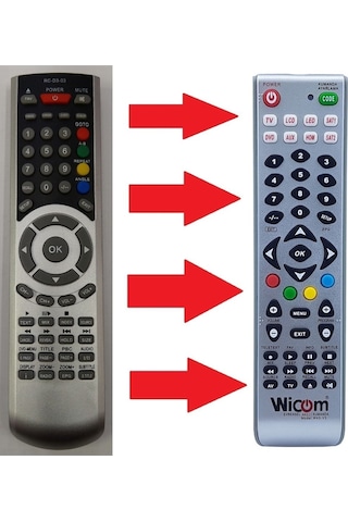 Rc-d3-03 Lcd Plazma Tv Kumandası W-1391
