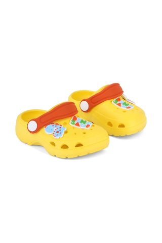 Polaris Dino Rahat Deniz Havuz Hastane Çocuk Sandalet Terlik 967800000302 33 Sarı Sarı
