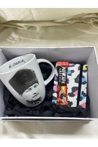 Atatürk Temalı Kupa Hediye Kutusu Öğretmenler Günü Hediyesi Şık Ve Anlamlı Hediye -