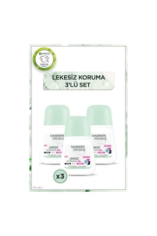 Garnier Mineral Lekesiz Koruma Roll-on Deodorant 3'lü Set pktgrlkszkrm3al2ode-7066