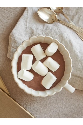 Roomi Çay Ve Kahve İçin Seramik Kupa, 350 Ml, Vintage Bardak 213139114 Fildişi