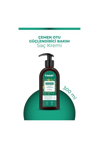 Çemen Otu Güçlendirici Bakım Saç Kremi Dökülmeye Eğilimli Ve Zayıf Saçlar 300 Ml