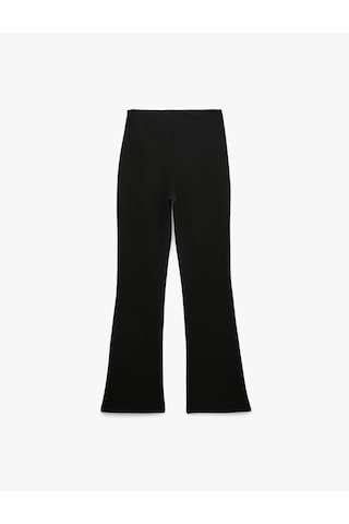 Koton Normal Bel Straight Fit Pantolon Siyah 7wak40080ek