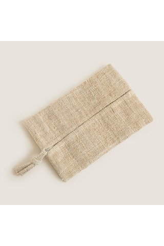 Chakra Hiyali Dikdörtgen Çok Amaçlı Çanta 22x15cm Natural