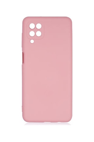 Samsung Uyumlu Galaxy A12 Kılıf İçi Telefonu Çizmeyen Kadife Kaplı Dışı Soft Yapılı Esnek Lansman Kapak Ryc/mara AÇIK PEMBE