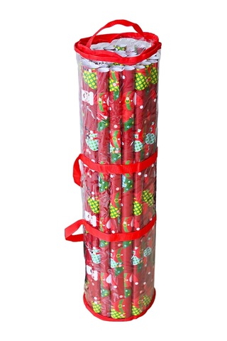 Noel Silindiri Hediye Paketi Saklama Çantası Şeffaf Hediye Paketi Düzenleyici Noel Noel Düzenleyici - Mağazalar Noel Süsleri Simli Çelenkler Mumlar Kırmızı