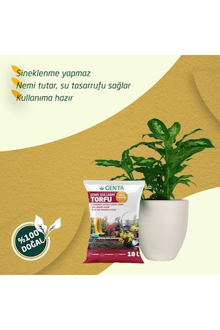 Genta Genel Kullanım Torfu Saksı Toprağı 10 Lt Diğer
