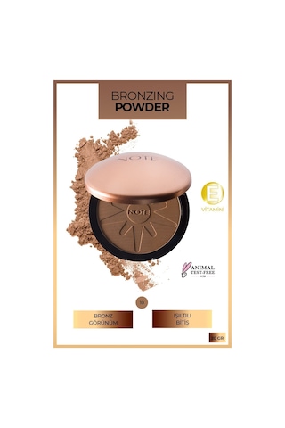 Note Cosmetique Bronzing Powder Bronzlaştırıcı Toz Pudra - 10 Bej