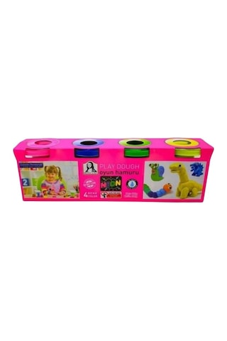 Play Dough Mona Lisa Oyun Hamuru 4 Lü Neon Renk Su Bazlı 480 G 1 Paket
