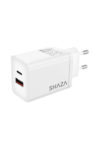 Shaza SG2501 33W USB QC3.0 + Type-C PD Şarj Adaptörü