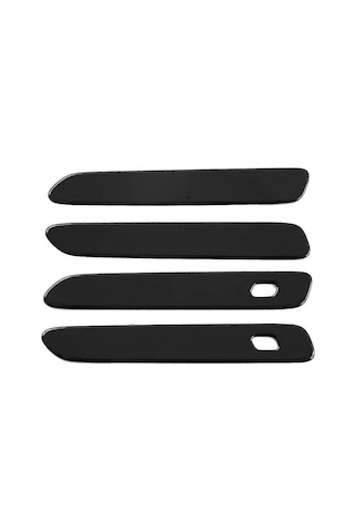 4 Adet Dış Kapı Kolu Trim Kapağı Siyah Atto 4 Contası İçin