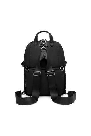 Saten Kumaş Kadın Postacı Ve Sırt Çantası Barcelona 2108 Siyah