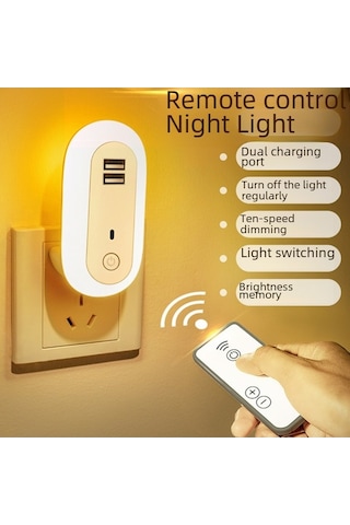 Besthome1 Uzun Oval Led Duvar Lambası - Uzaktan Kumandalı, Zamanlayıcı, Işık Ayarlı, 1w, Yatak Odası/ Salon/ Koridor İçin Diğer