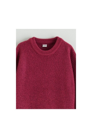 LC Waikiki Alıta Cıty Farkıyla Lcw Kids Pembe Oval Yaka Kız Çocuk Triko Kazak Pembe - 925577217 Pembe