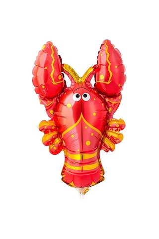 Super Prazdnik Çubuklu Balonlar Yengeç Yengeç 3'lü Paket 438602975 Kırmızı