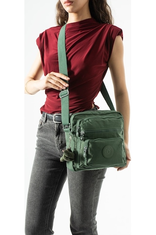 571 Collections Ultra Hafif, Çok Cepli , Çok Bölmeli Çapraz Askılı Postacı Çanta Spor, Seyahat, Gündelik Yeşil Model: 571-6u