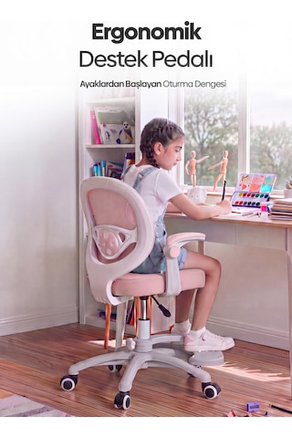 Vigo Çocuk Çalışma Sandalyesi - Pembe