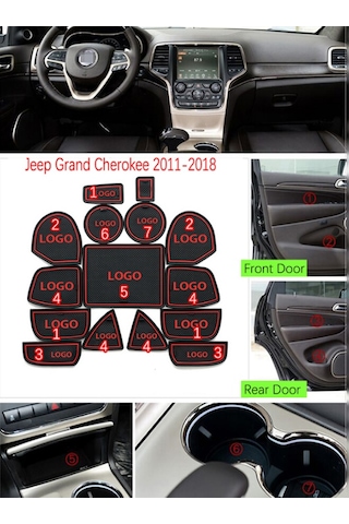 Jeep Grand Cherokee Wk2 2011 2019 Araç Içi Silikon Kaymaz Ped Kap