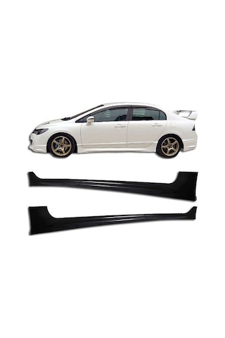 Honda Civic Fd6 Yan Marşpiyel Fiber - Mat Siyah STR-434