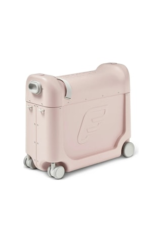 Stokke Jetkids Bedbox, Uçak Koltuklarına Uyumlu Binilebilir Çocuk Valizi Pembe