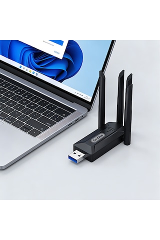 Go-des Gd-wps017 Wi-fi Usb Adaptörü 1200m Siyah
