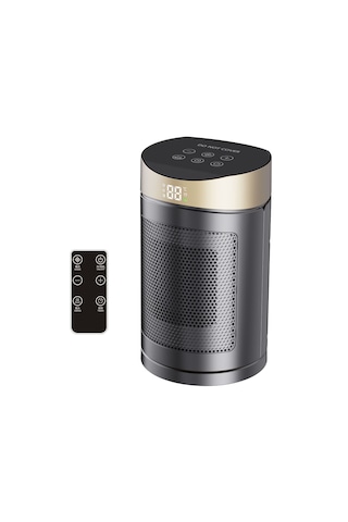 Dokunmatik Ekran Uzaktan Kumandalı Masaüstü Ev Tipi Pratik Isıtıcı Altın