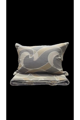 Rüya Tek Kişilik Pike Yatak Örtüsü Geo Kahve Çok Renkli