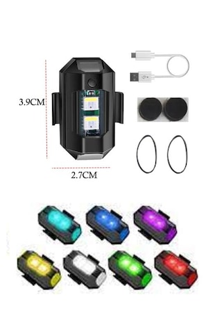 Rgb Mini Led Fonksiyonel Usb Şarjlı Kablosuz