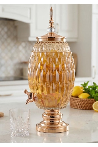 Cam Sebil - Yağlık, Şerbetlik, Sürahi - 6 Litre, 50 Cm Cam Sebil - Yağlık, Şerbetlik, Sürahi - 6 Litre, 50 Cm