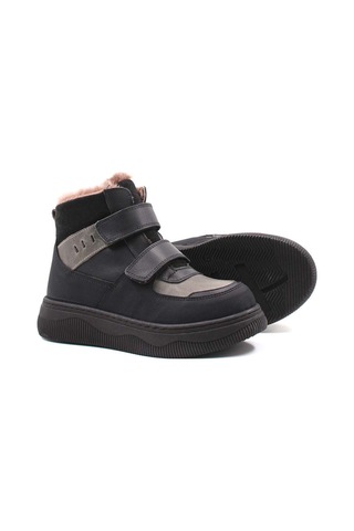 Fast Step Hakiki Deri Kürklü Unisex Çocuk Klasik Bot 157kxa2710 Siyah