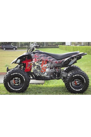 Dunlop Atv Lastik Stikeri Lastik Yazısı 35mm 8adet Lastik Sticker