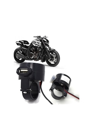 Su Geçırmez Motorsıklet Usb Güç Adeptörü 2.1A 12V-24V