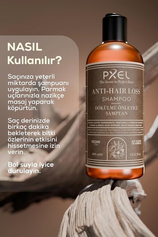 Saç Dökülme Karşıtı Şampuan 400 Ml Bitkisel Özlü, Kafein Ve Biotin Destekli İncelen Ve Zayıflayan Saçlar İçin Güçlendirici Vegan Şampuan Kadın Ve Erkek Kullanımına Uygun