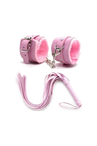 Terrien Özel Üretim Eğlence Ürünü Ürün Gösteri Aksesuarı Fantazi Kelepçe Seti Oyuncak Set pembe