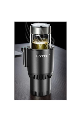 Earldom C03 12v Araç Termosu Otomatik Isıtma & Soğutma Fonksiyonlu, Abs-alüminyum Siyah