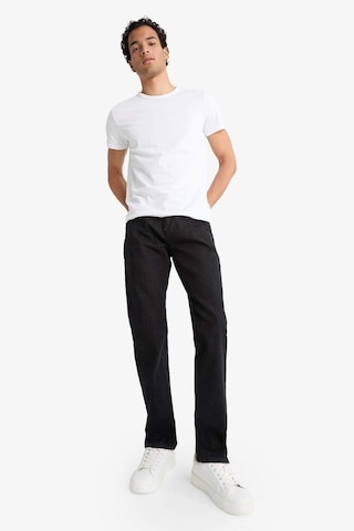 Defacto Sergio Regular Fit Normal Kalıp Normal Bel Boru Paça Jean Pantolon F4617ax25aunm40 Siyah