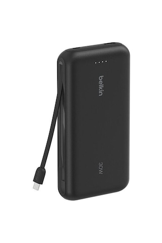 Belkin Bpb024hqbk 20k 30w Powerbank Entegre Usb C Kabloyla siyah