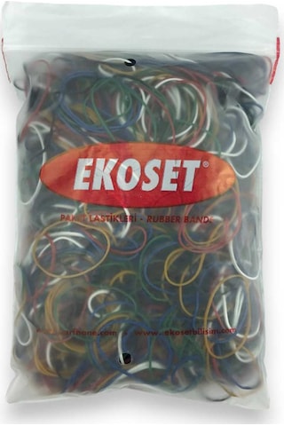 Ekoset 500 Adet Karışık 6 Renk Para Lastiği