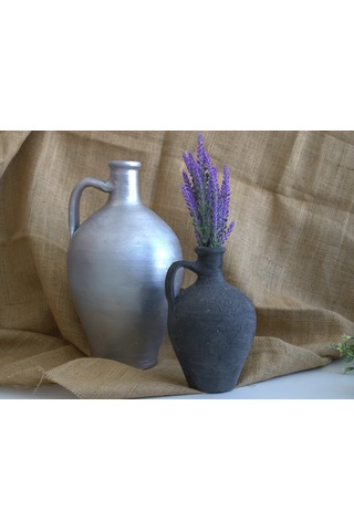 Çömlek Vazo 40 Cm Toprak Vazo Dekoratif Vazo Saksı