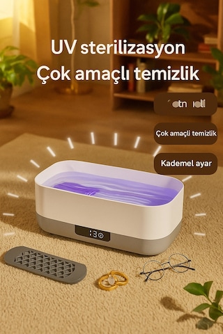 Dailytech Ultrasonik Gözlük Temizleme Cihazı Takı Saat Lens Derin Temizlik Makinesi